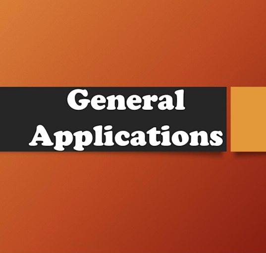 Photo of General Application ONLY!!!