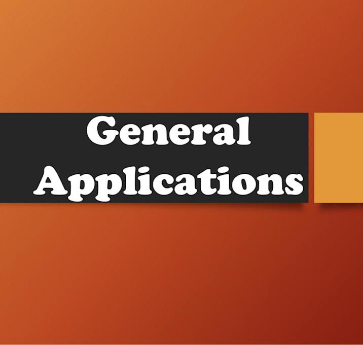 Photo of General Application ONLY!!!
