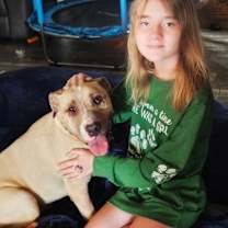 Thumbnail photo of Toby is cool and ready for the pool #4