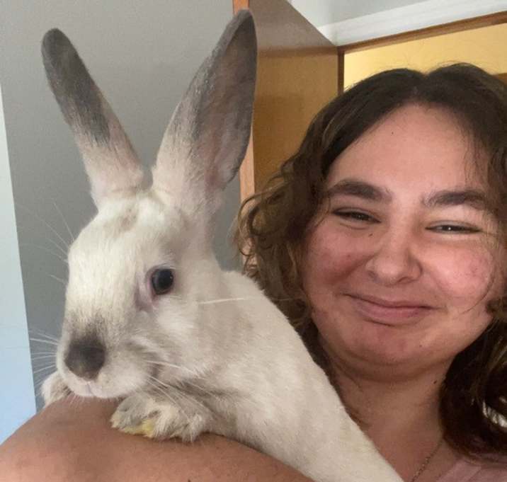 Photo of Tenille and baby Neville